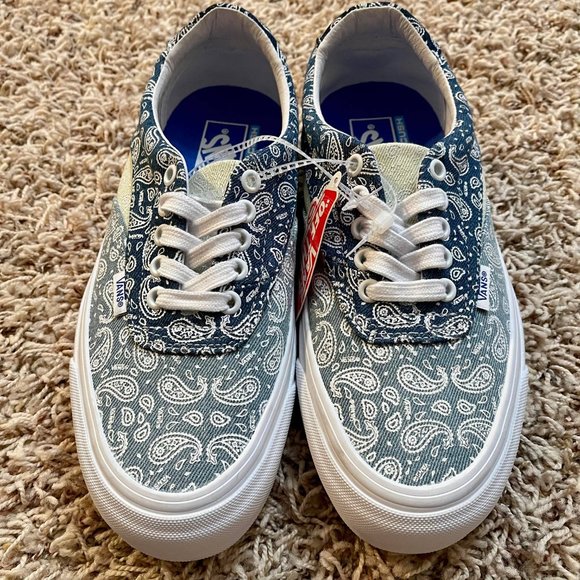 VANS Acer NI SP Denim Paisley Bandana Sneakers Shoes, Men’s Size 7 / Women’s 8.5 - Picture 7 of 11